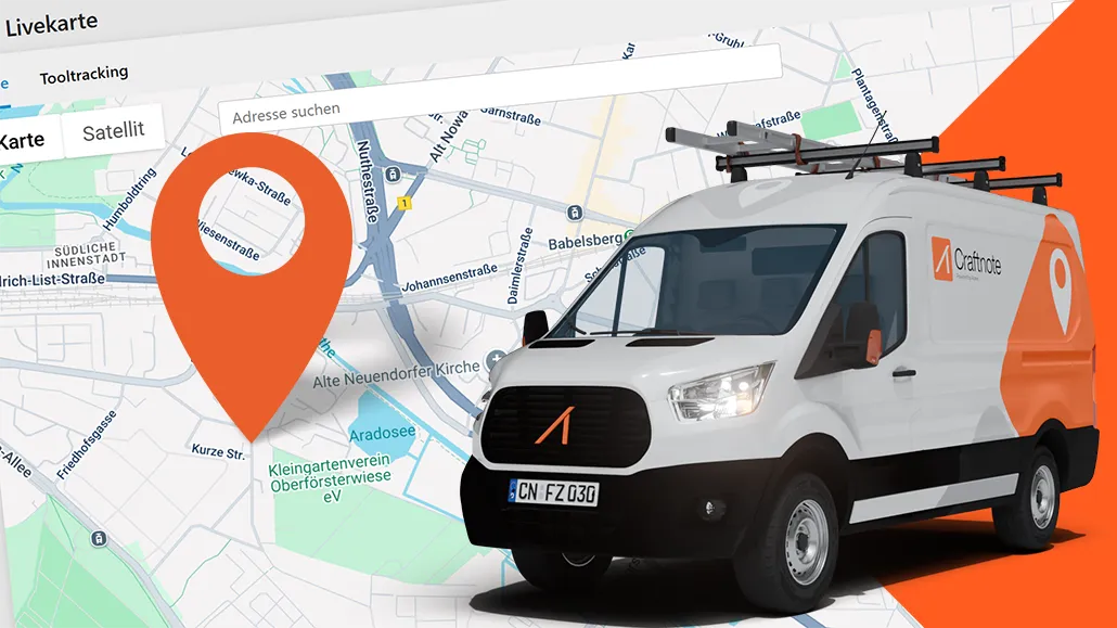 GPS Fahrzeug Tracking mit Craftnote