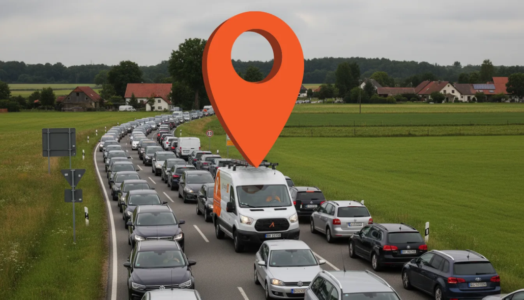 Handwerker im Stau: Craftnote Fahrzeug-Tracking für Transparenz