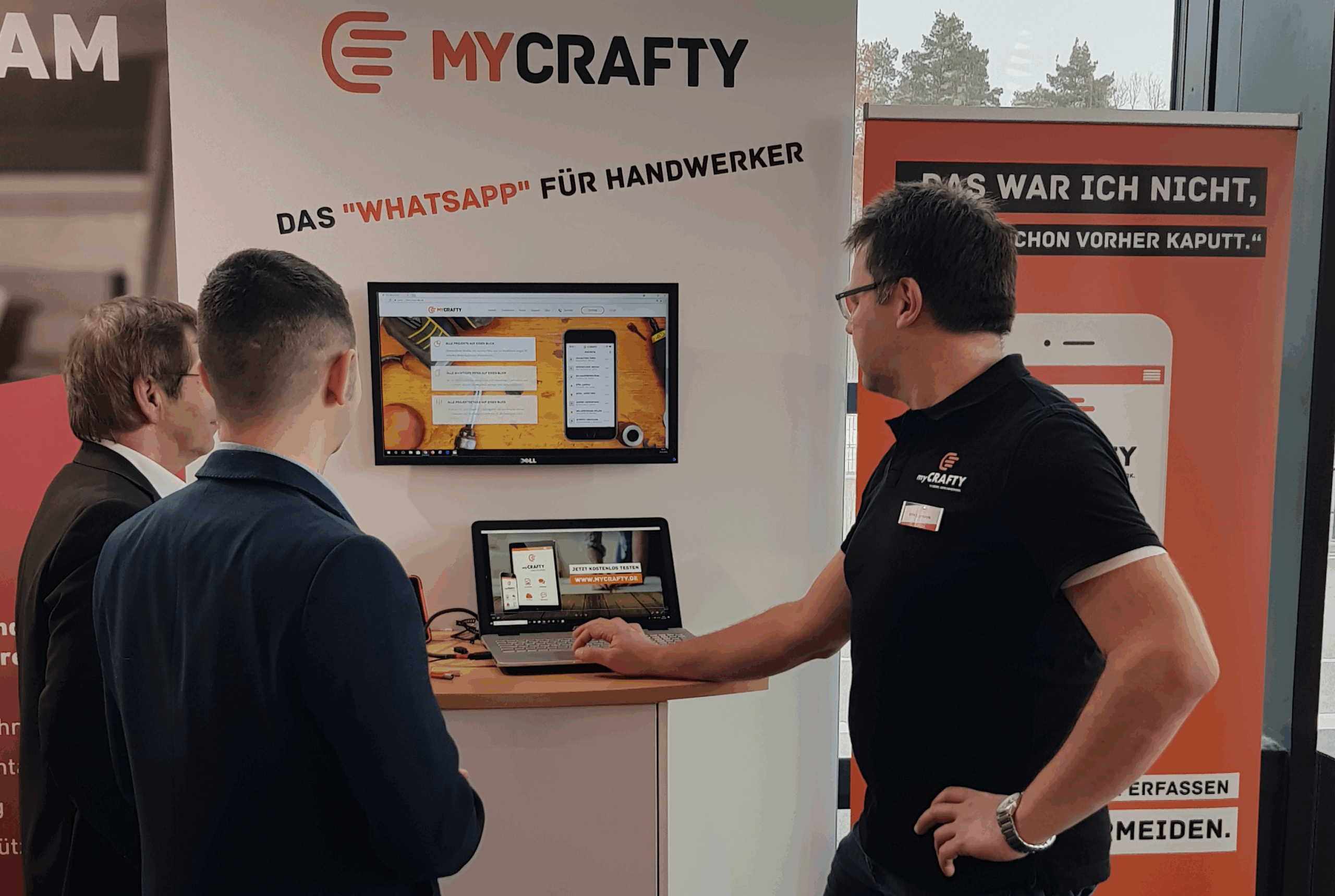 Dirk auf einer Messe